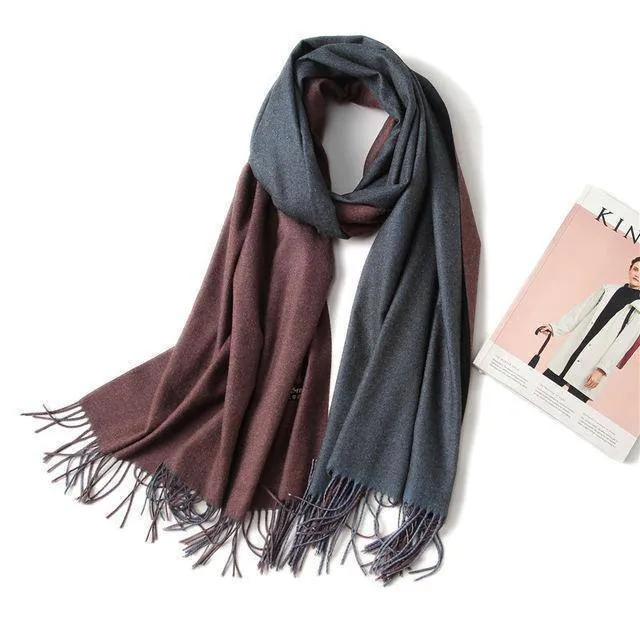 18 Colors, Double-side soft Cashmere scarves, shawls and wraps with Tassel