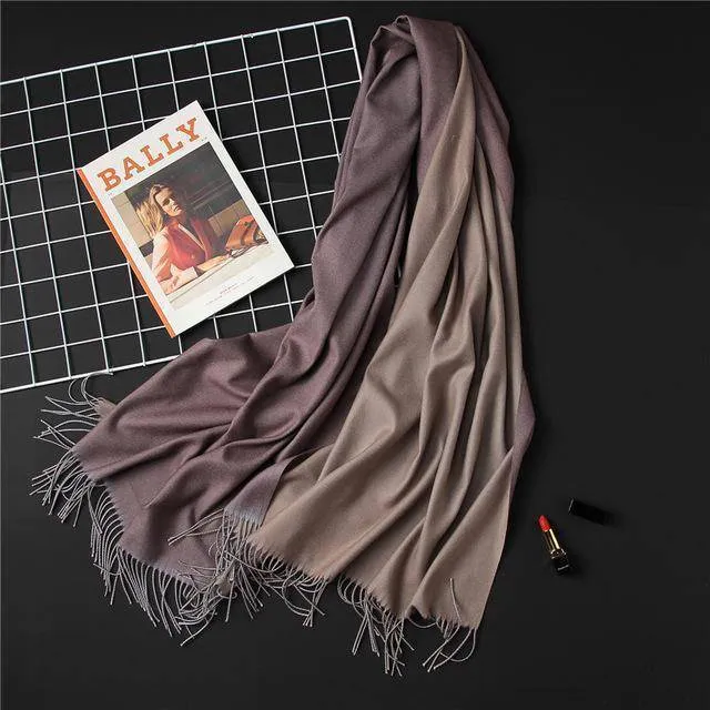 18 Colors, Double-side soft Cashmere scarves, shawls and wraps with Tassel