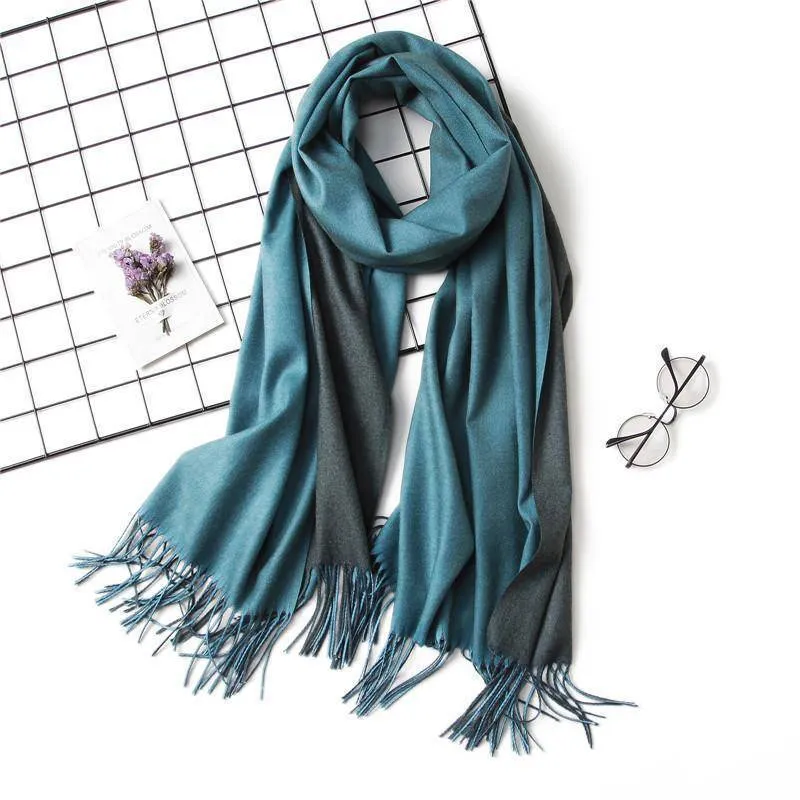 18 Colors, Double-side soft Cashmere scarves, shawls and wraps with Tassel