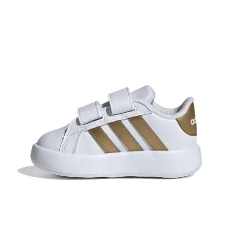 ADIDAS KID'S GRAND COURT WHITE/COPPER SHOES