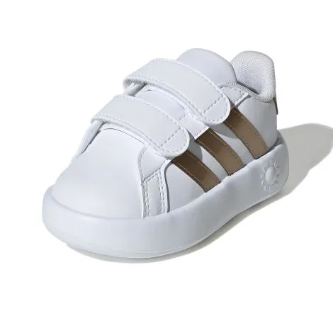 ADIDAS KID'S GRAND COURT WHITE/COPPER SHOES