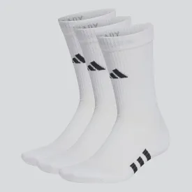 adidas PRF Crew Socks- White- 3 Pack