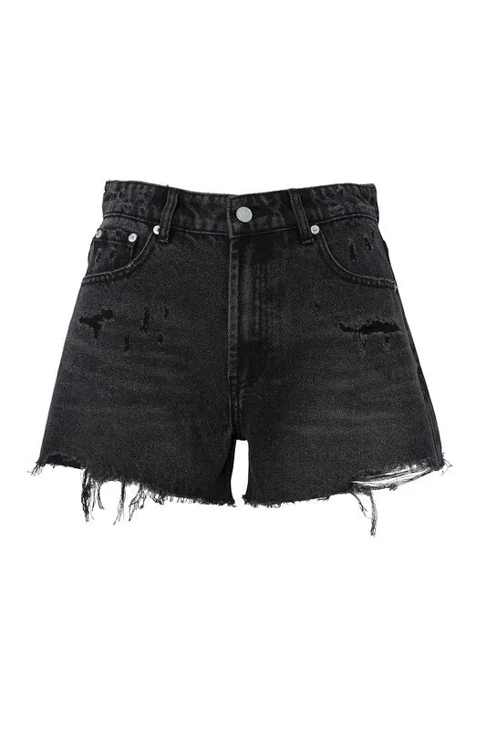 Brynlee Distressed Shorts