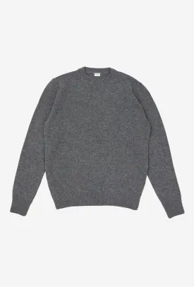 Crewneck Lambswool Shetland Blend Grey