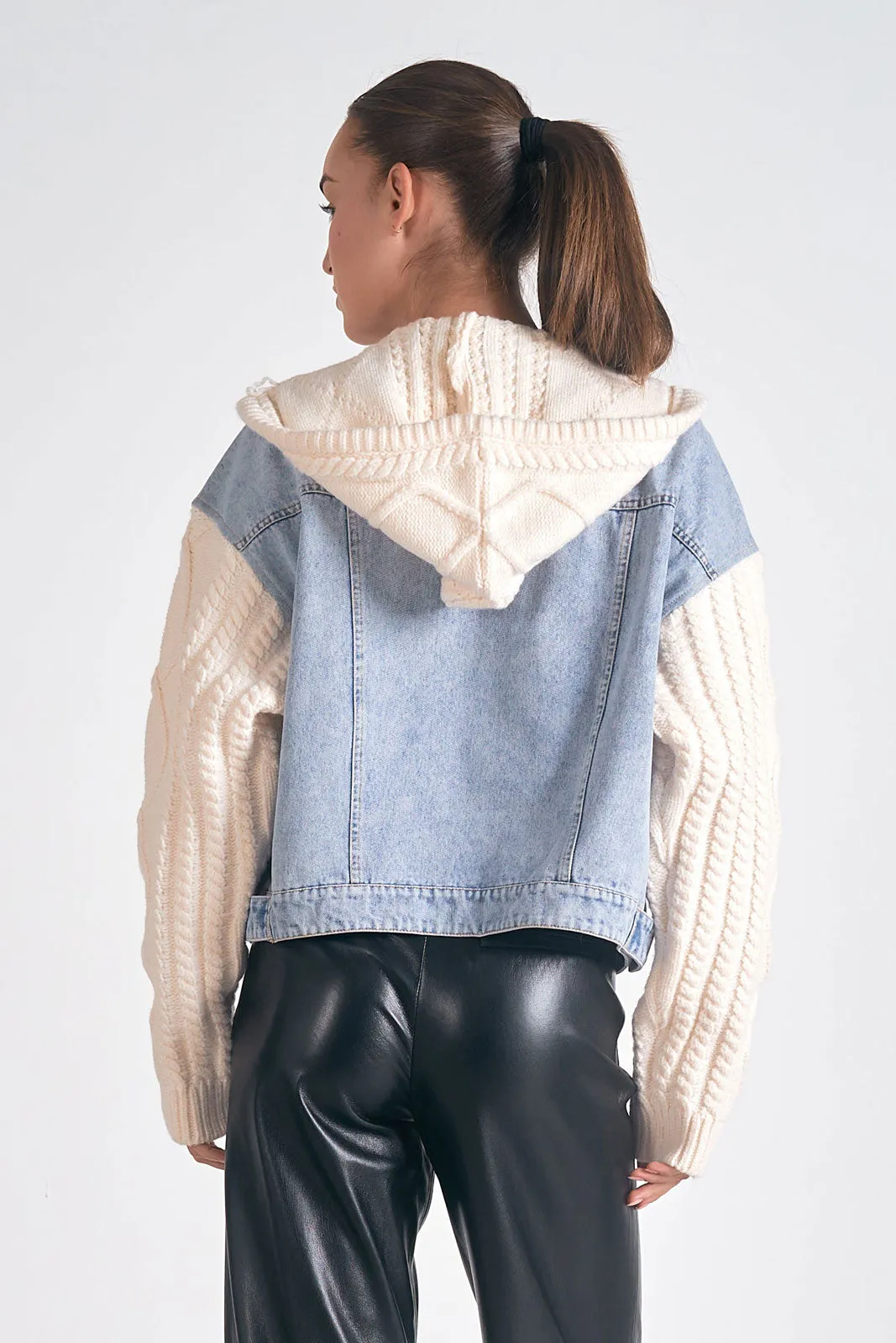 Elan Denim Jacket Hoodie