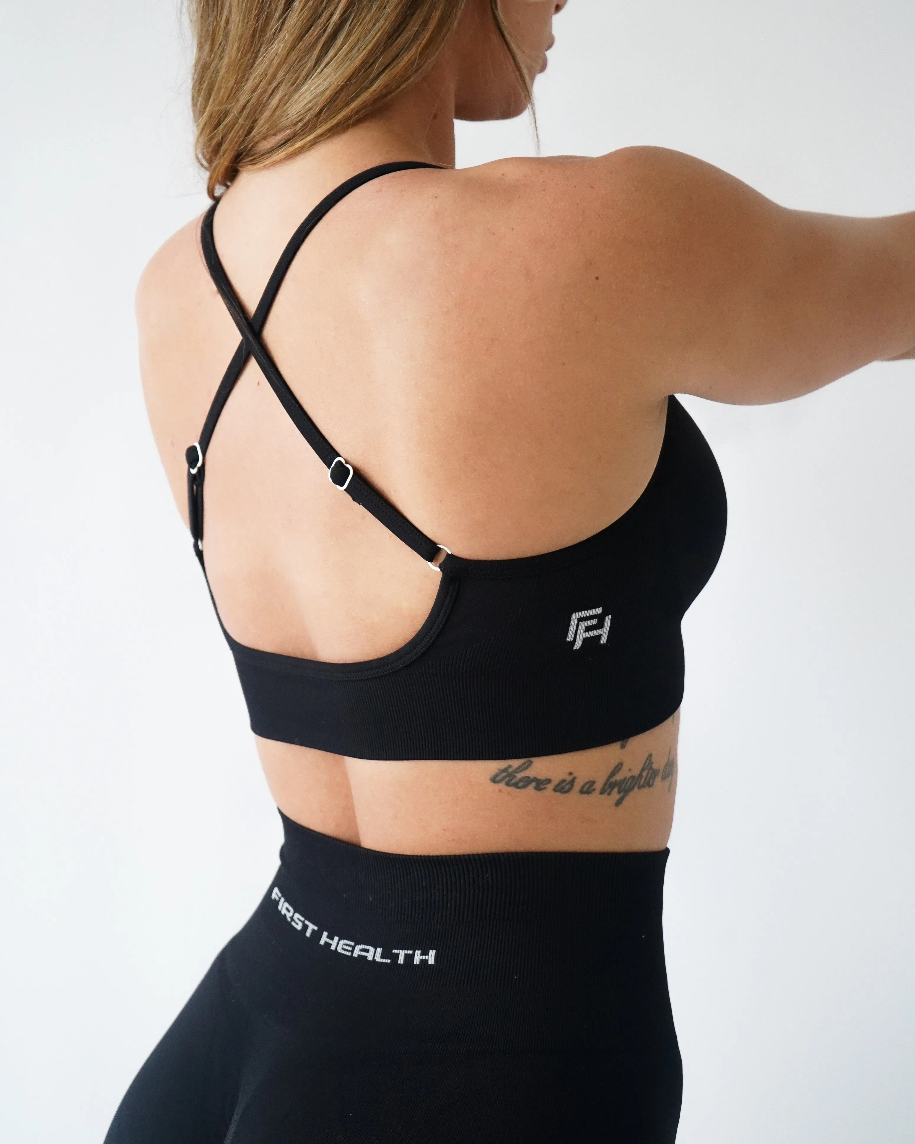 Enhance Adjustable Sports Bra - Licorice