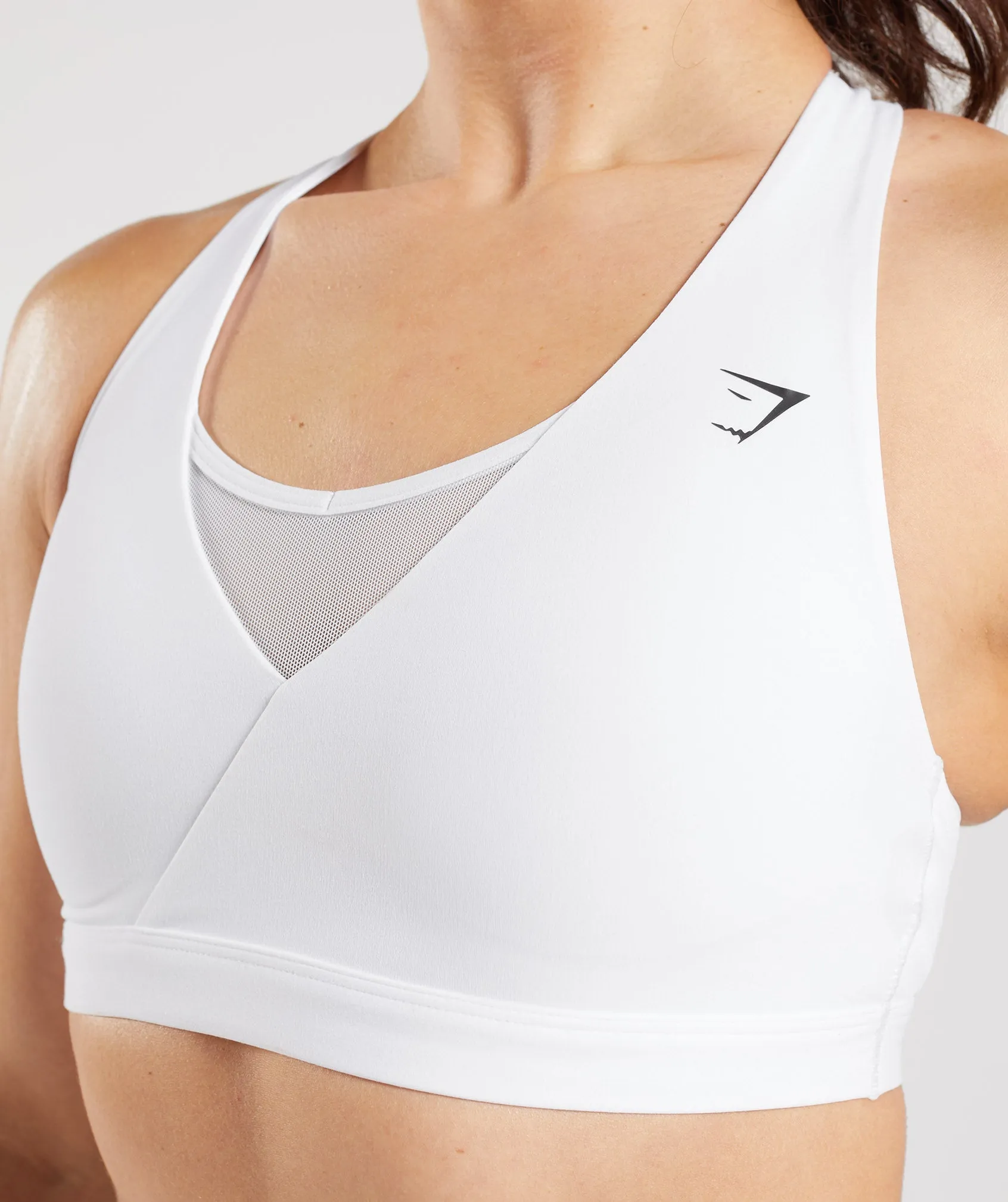 Gymshark Crossover Sports Bra - White