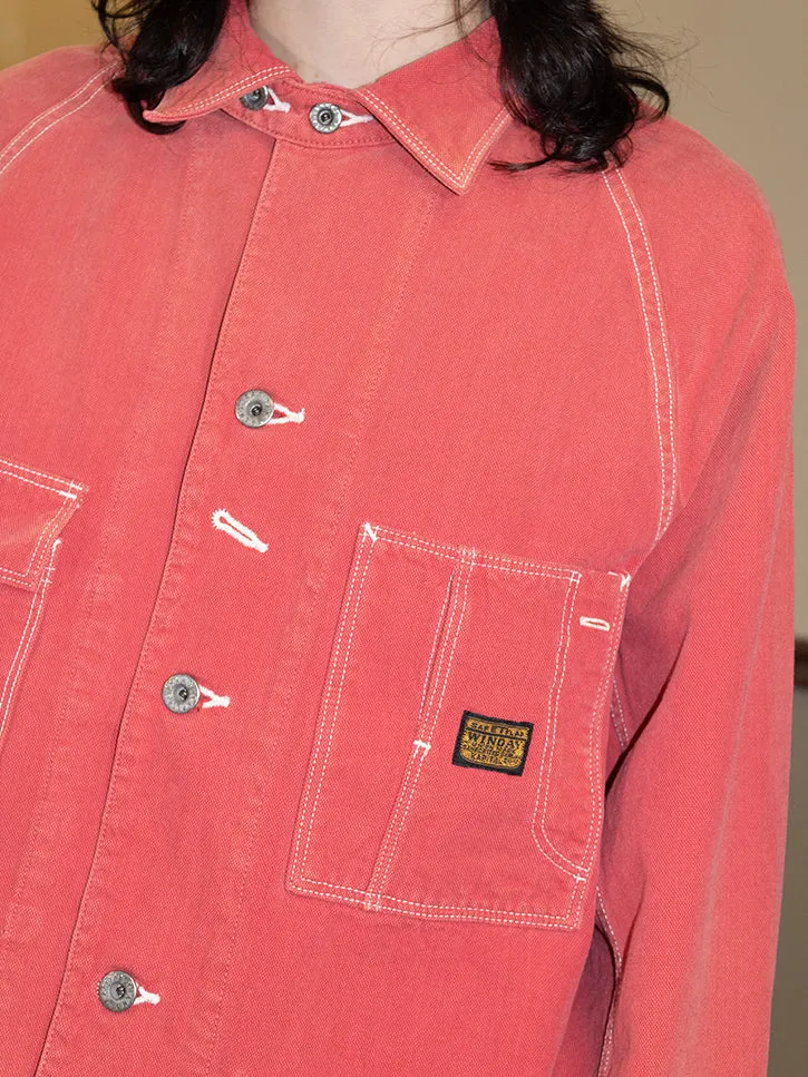 Kapital California Red Canvas Cactus Coverall Jacket