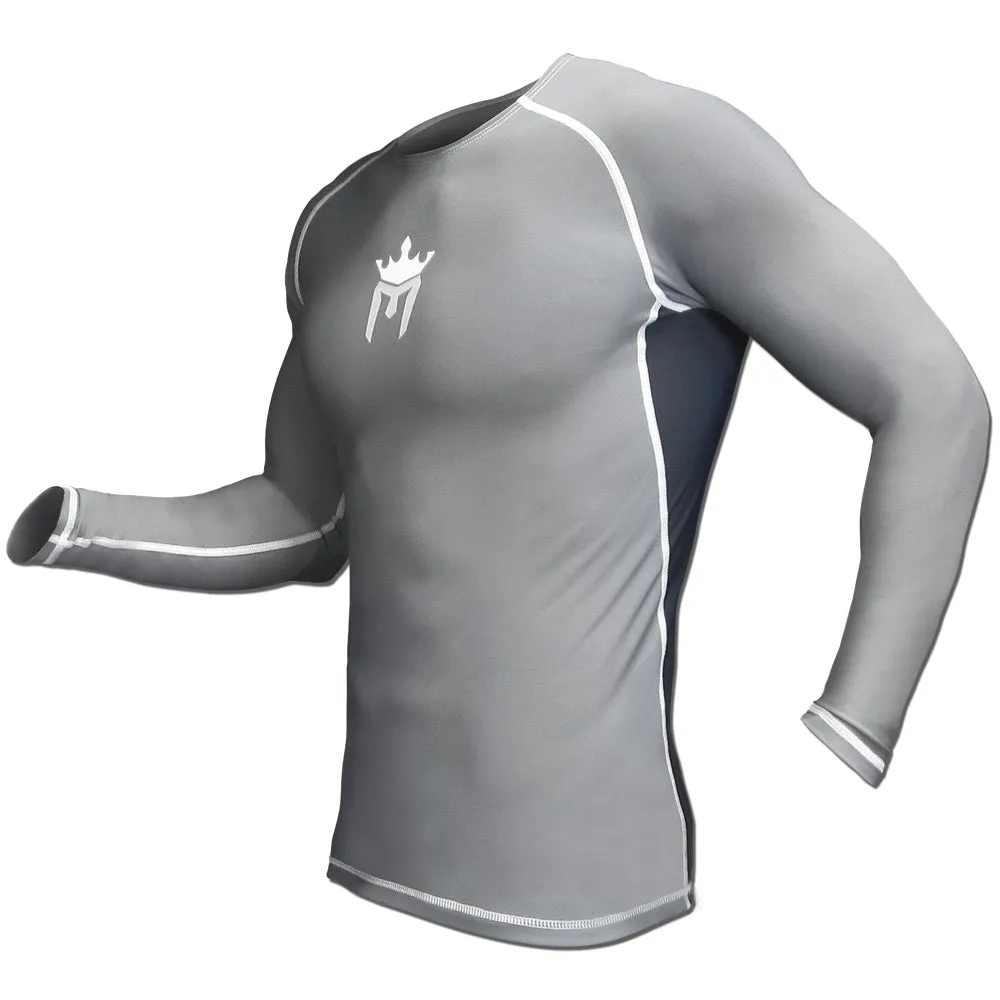 Meister Rush Long-Sleeve Rash Guard - Charcoal/Black