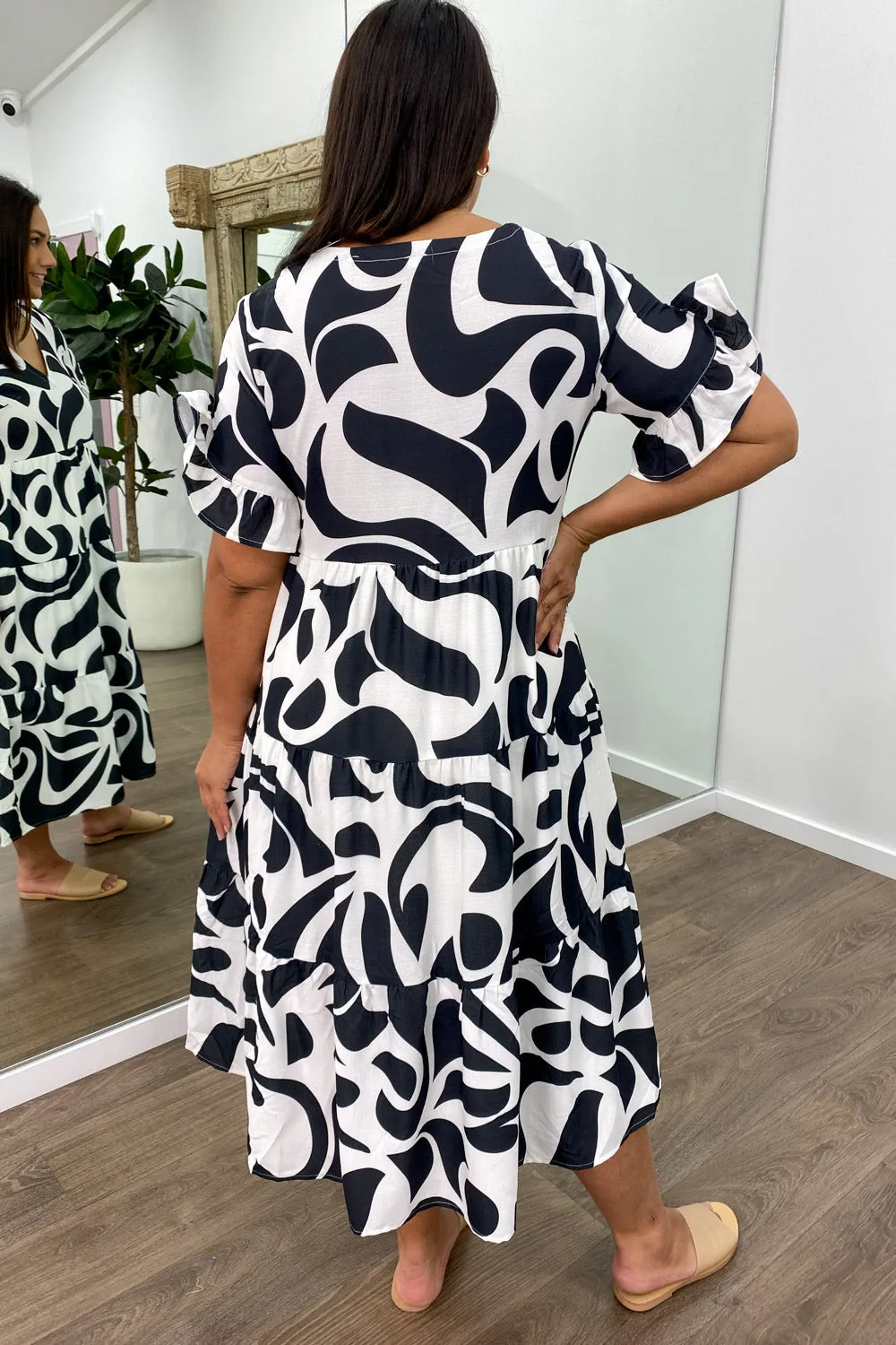 Michelle Midi New Print Dress