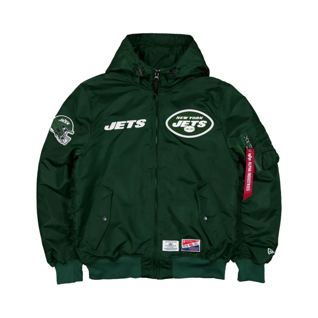 New York Jets Green Bomber Jacket New Era X Alpha Industries