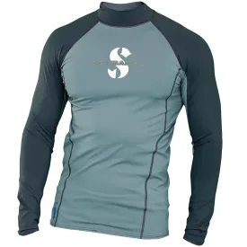 Open Box - ScubaPro Men's T-Flex UPF 80 Long Sleeve Rash Guard - Graphite, Size - XLG