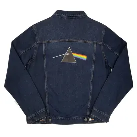 Pink Floyd Unisex Denim Jacket: Dark Side of the Moon Oval (Back Print)