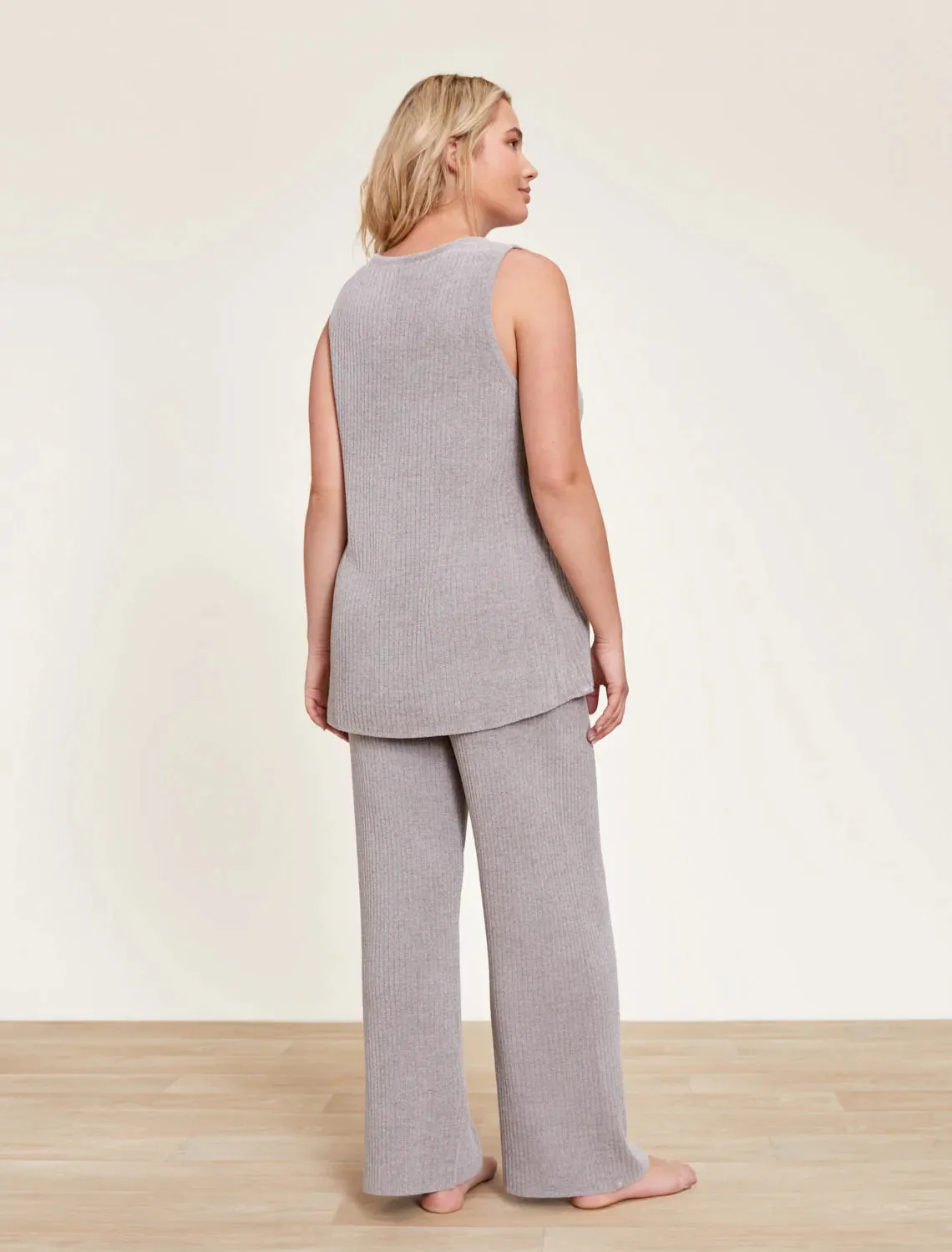 Ribbed Lounge Tank Pewter