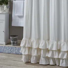 Ruffled Shower Curtains