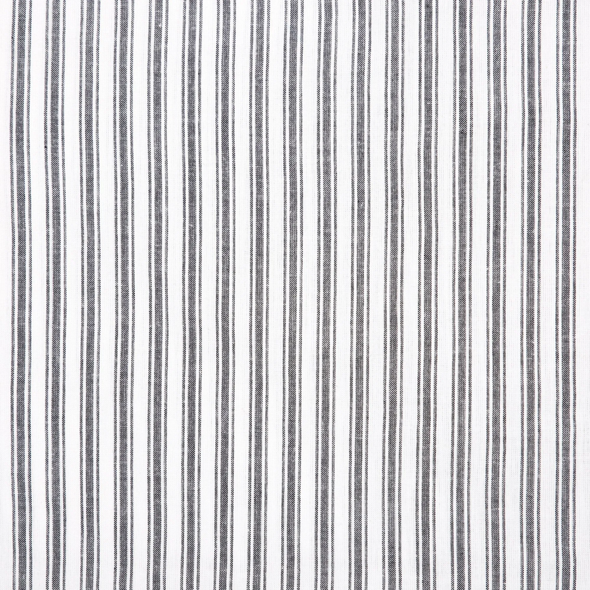 Sawyer Mill Black Ticking Stripe Fabric Euro Sham 26x26