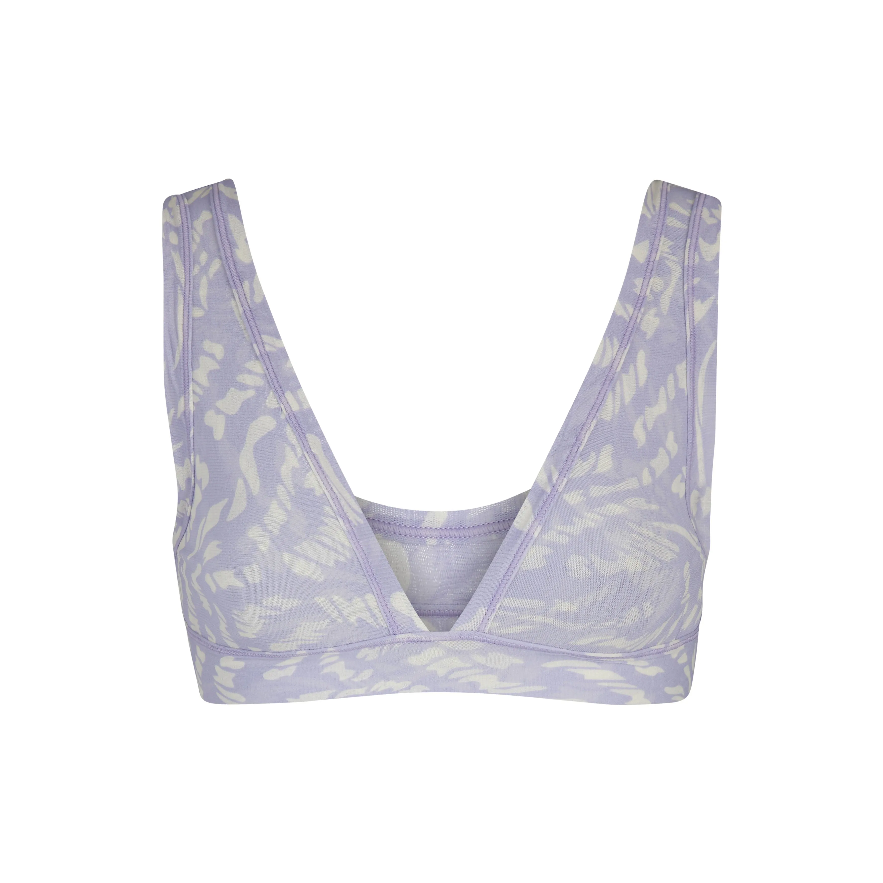 SUMMER MESH PLUNGE BRALETTE | LILAC SWIRL