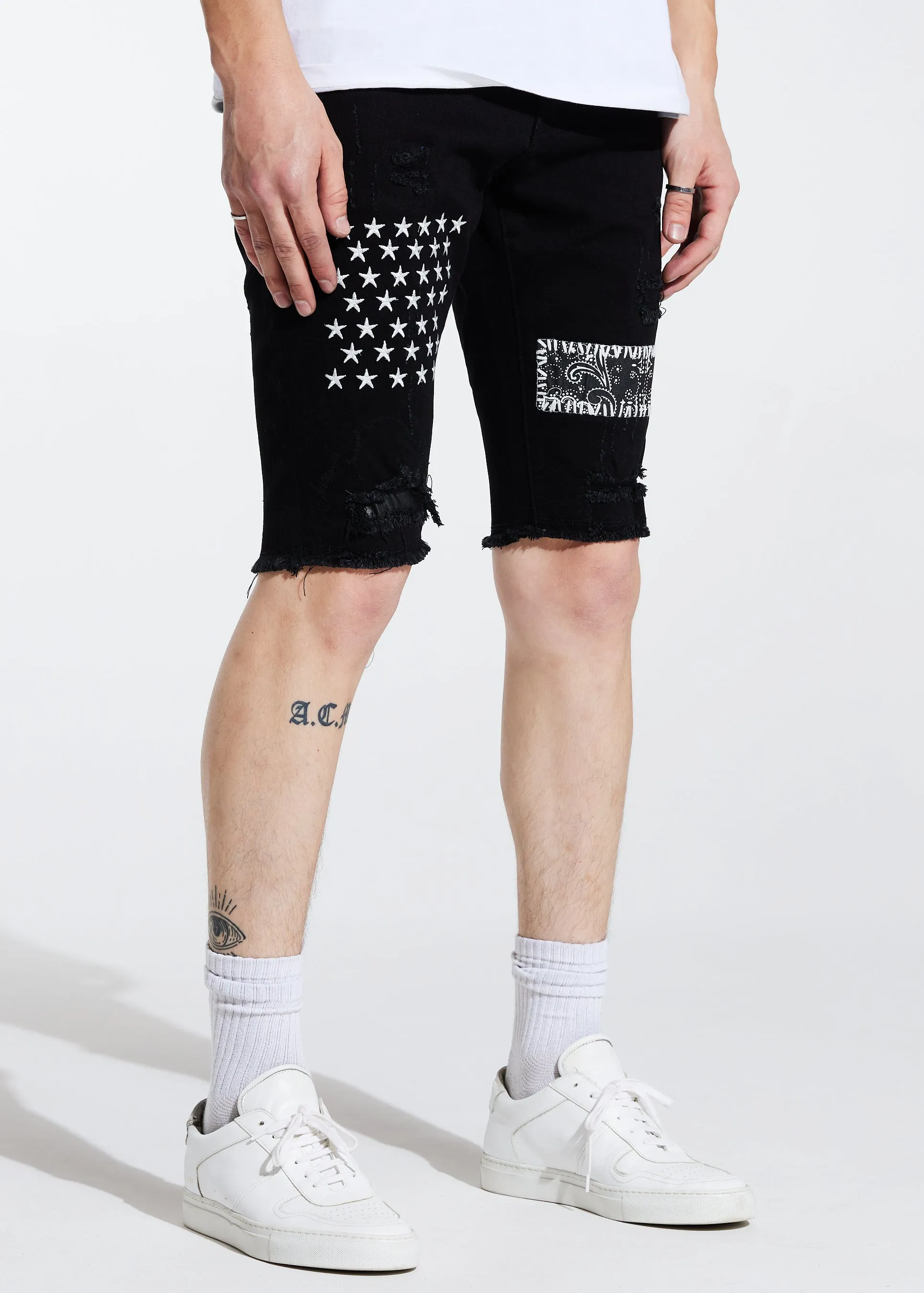 Summit Patchwork Short (Black)