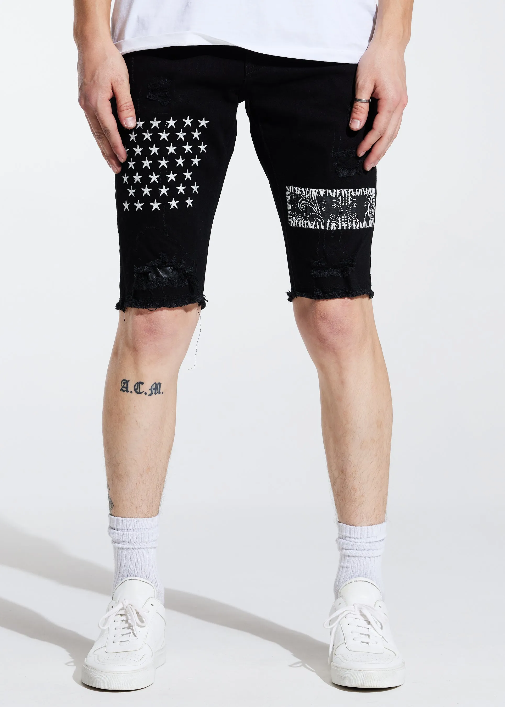 Summit Patchwork Short (Black)