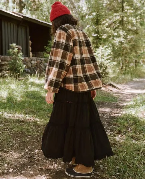 The Great - The Sherpa Bomber in Woodsmoke Plaid