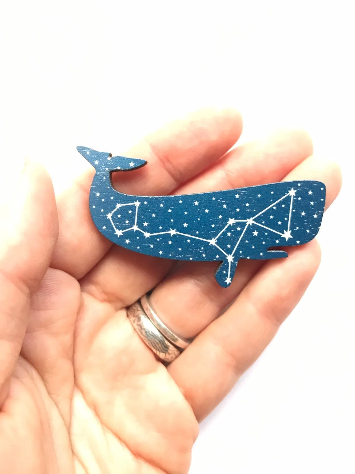 Whale Constellation Brooch