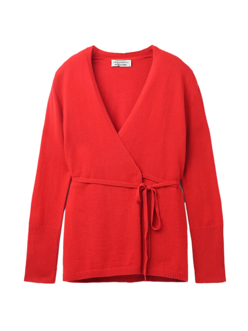 Wrap Cardigan_Lipstick Red